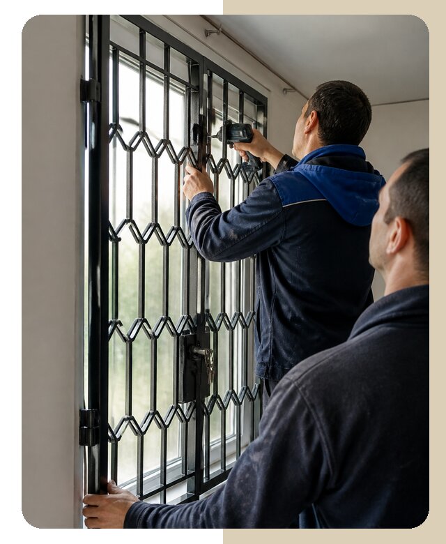 Установка распашных решеток в Губахе цена от 6738 р. | ДвериЛегко-Гбх